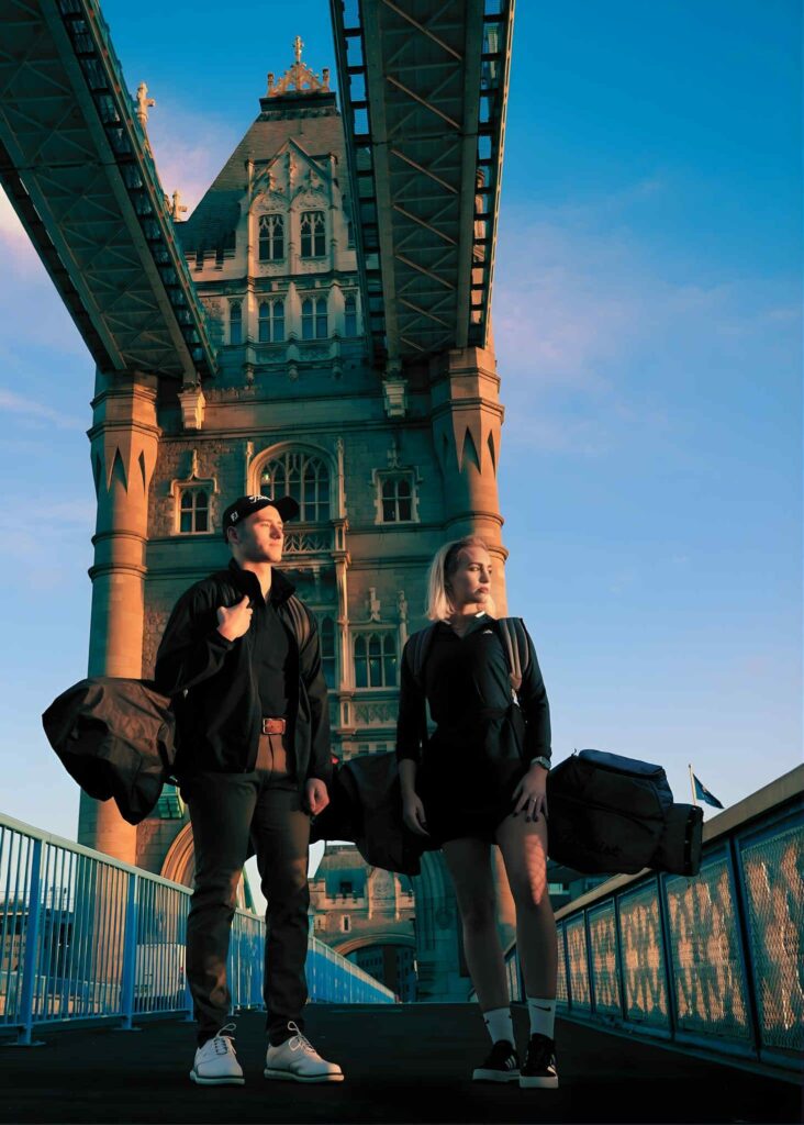 Our model Brianna, representing our digital marketing agency UK, in front of the London Tower Bridge.
